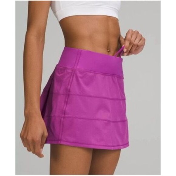 lululemon athletica Pants - Lululemon women's 6 vivid plum pace‎ rival tennis athletic skort pleated back